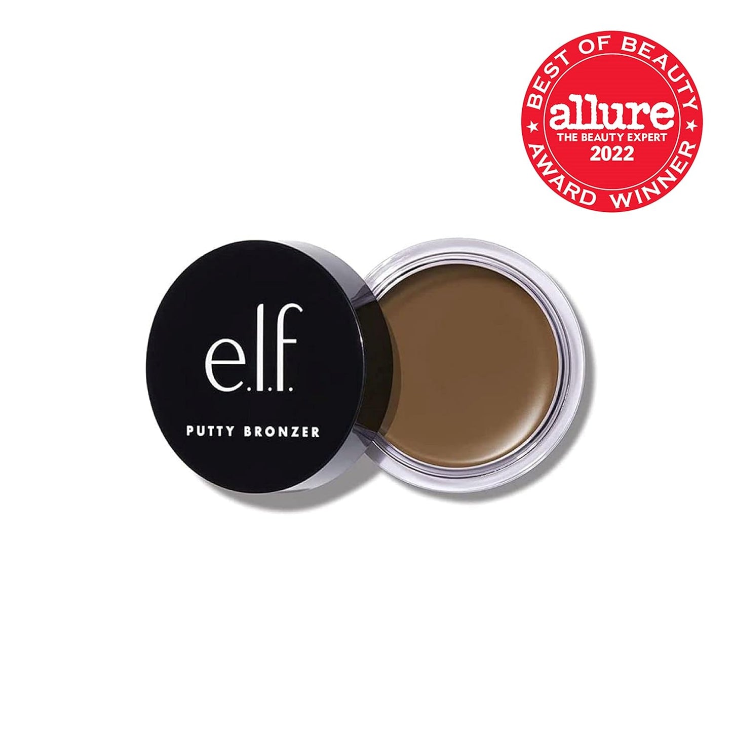 e.l.f. Putty Bronzer, Creamy & Highly Pigmented Formula, Creates a Long-Lasting Bronzed Belle Glow, Infused with Argan Oil & Vitamin E, 0.35 Oz