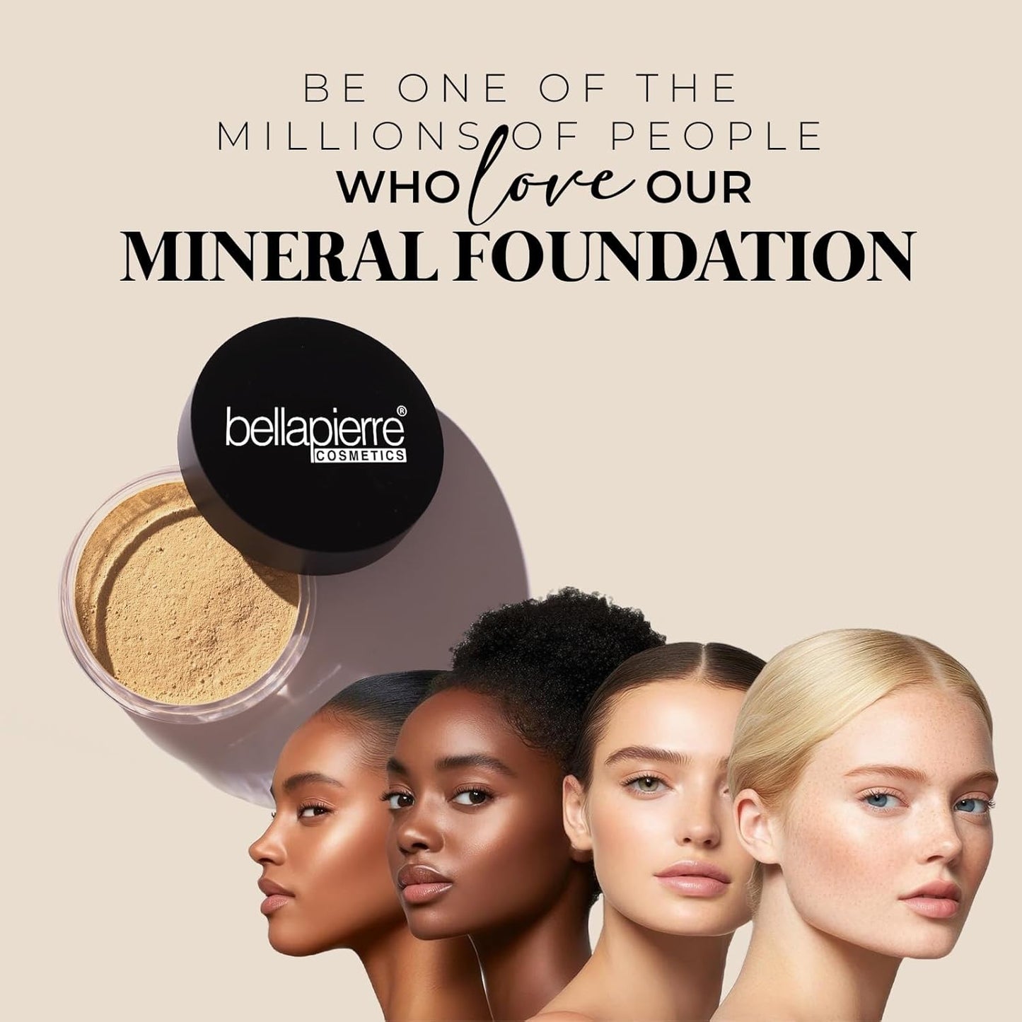 Bellapierre Mineral Foundation SPF 15 – Loose Powder Foundation, Full Coverage Mineral Makeup with Matte Finish – Vegan, Cruelty Free, Hypoallergenic, Oil & Talc Free – 0.32 oz - Mocha