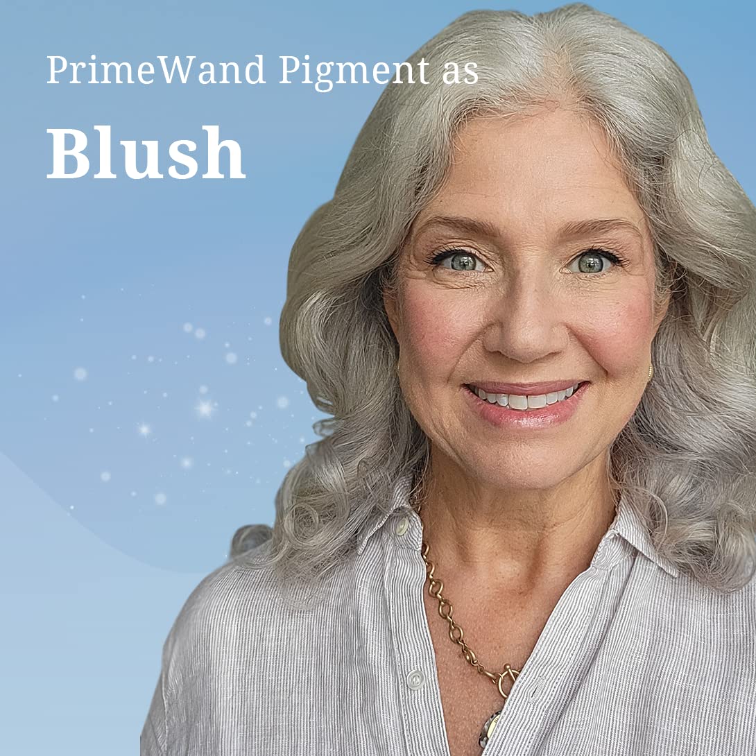 PrimeWand Pigment – Stunning & Natural Pro-Age Makeup Stick – Contour and Blush Beauty Stick for Mature Women – Blush, Lipstick & Contour in One (Pigment)