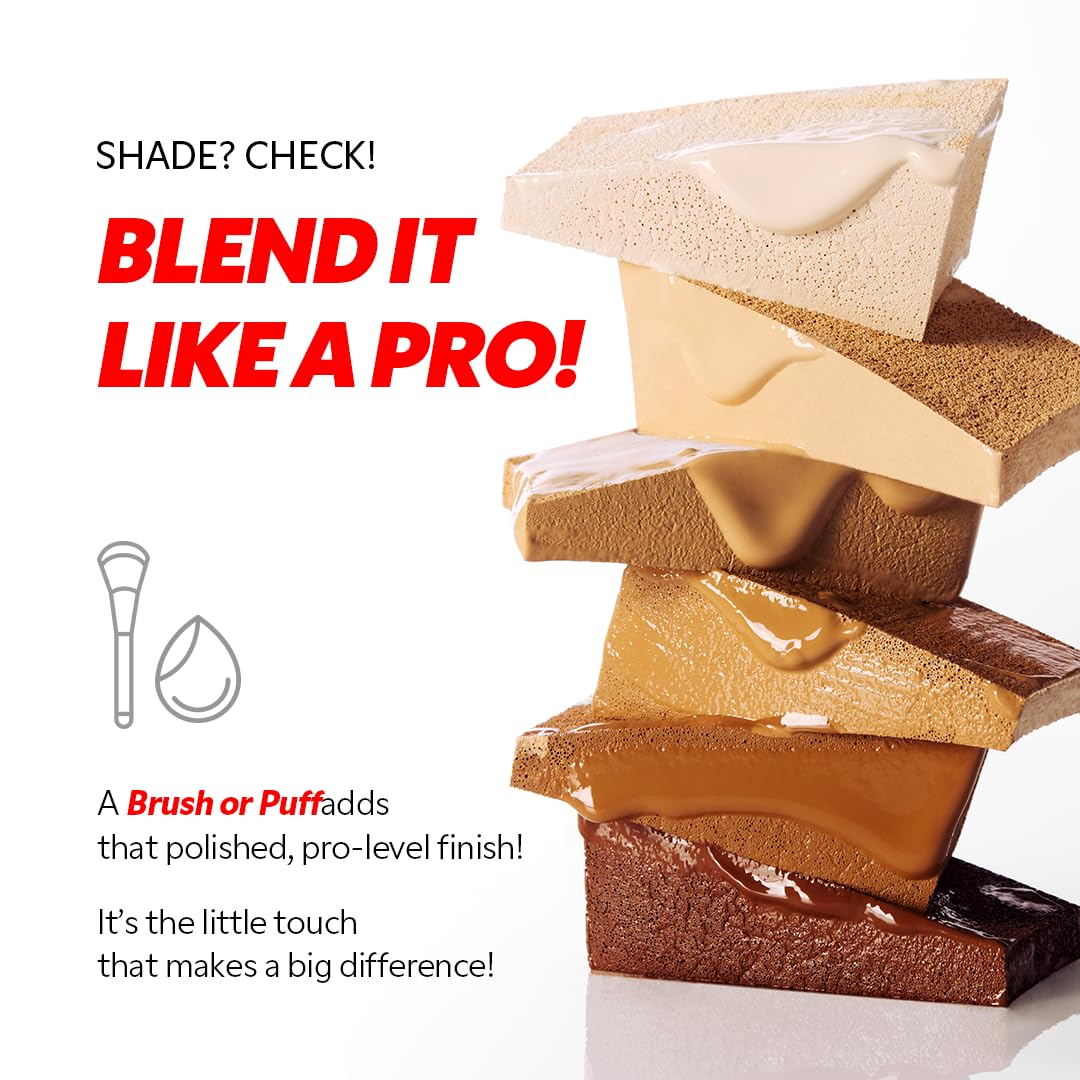 TIRTIR Mask Fit Red FoundationㅣLong Lasting Flawless Coverage, Energy Essence, Lightweight, Hydrating, Pore-Blurring, Breathable Satin Finish, Makeup, Radiant Skin, #37N Peanut, 1.01 Fl Oz