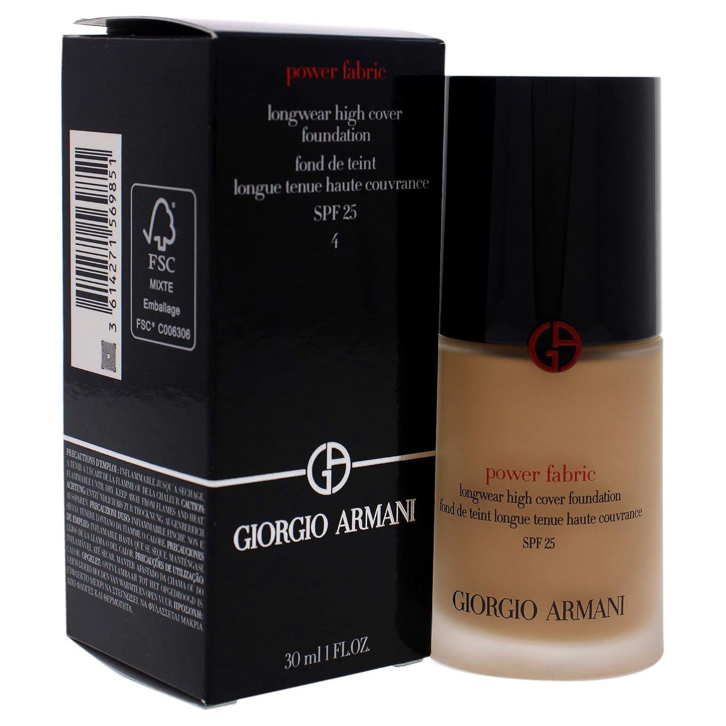 Giorgio Armani Power Fabric Longwear High Cover Foundation SPF 25-4 Women Foundation 1 oz