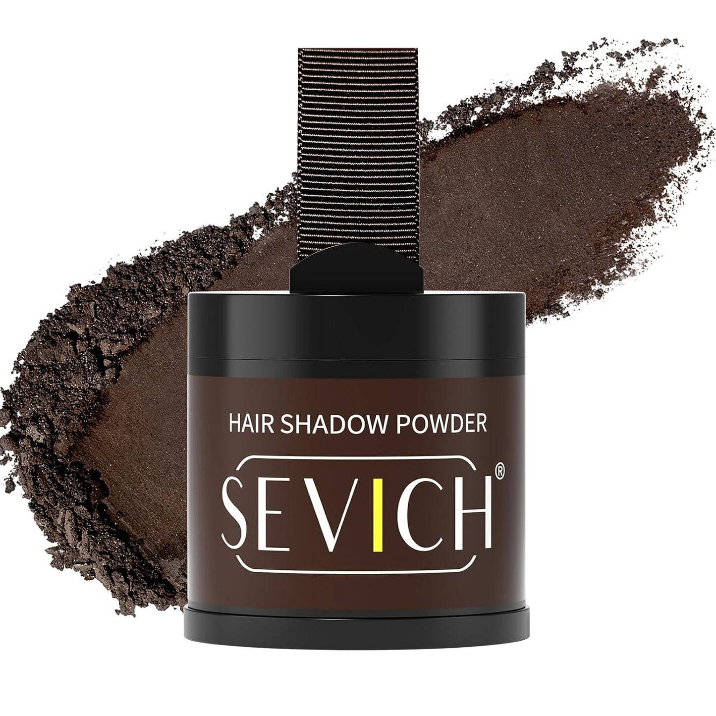 Sevich Hairline Powder 10g Large Capacity - Instantly Conceals Hair Loss, Root Touch up, Shadow Toppers for Women & Men Thinning Gray Hair - 48H Makeup Lasting, 1 Box = 2.5 Boxes, Dark Brown