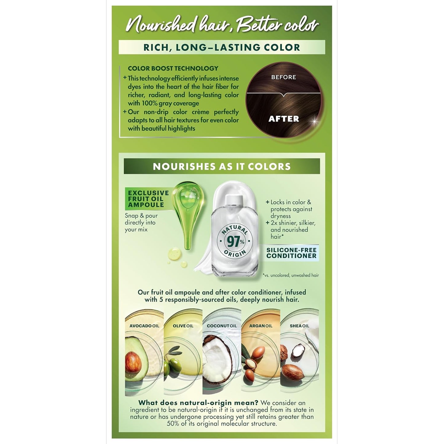 Garnier Hair Color Nutrisse Nourishing Creme, 33 Darkest Golden Brown (Caramel Fudge) Permanent Hair Dye, 1 Count (Packaging May Vary)