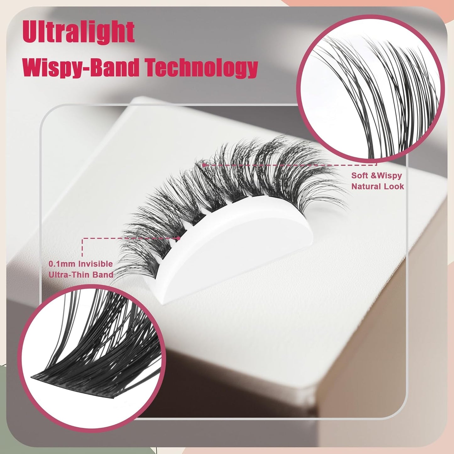 Bombshell SE Lash Clusters 600PCS Lashes - Lash Clusters 10D 20D 30D+40D50D60D Individual Lashes Clusters D Curl Lash Extension 8-16MM Eyelash Clusters DIY Cluster Eyelash Extensions for Beginners
