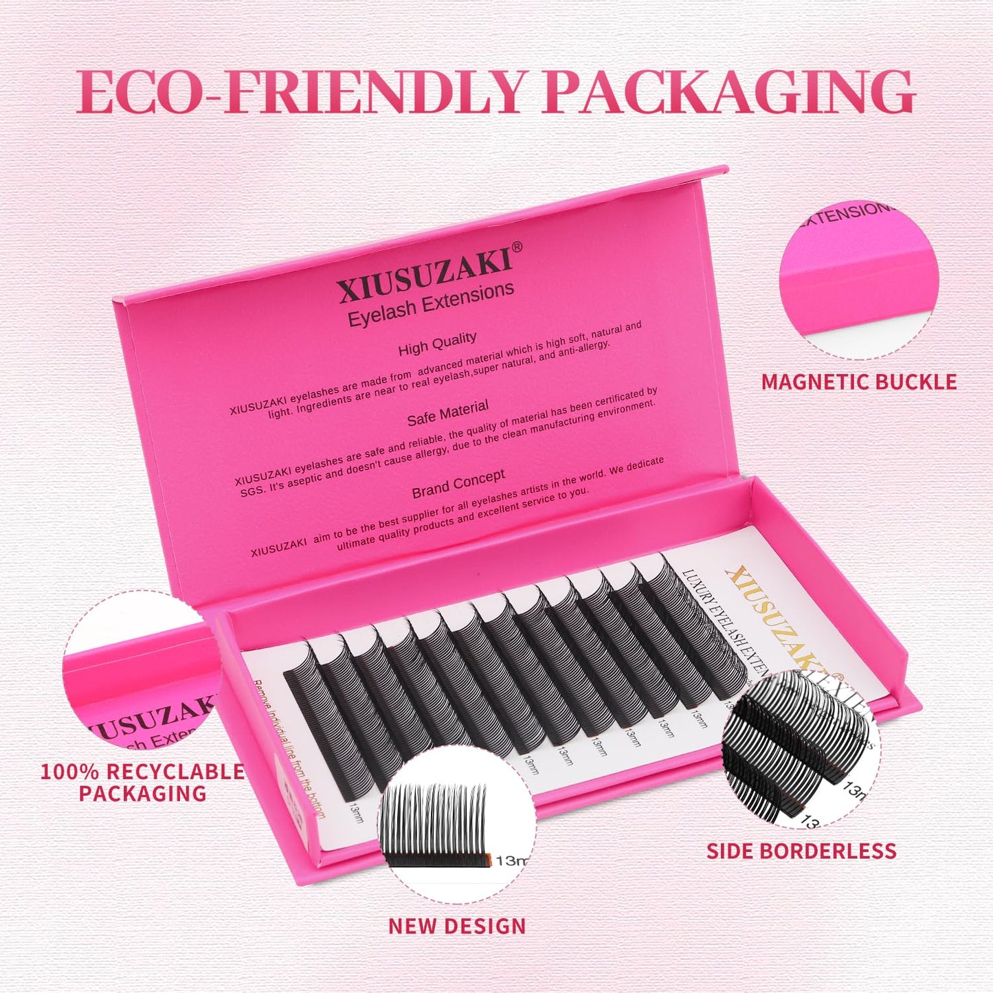 5D Flower Lash Extensions Spikes Lashes 0.07 Matte Black D Curl Lashes 13mm Volume Eyelash Extension Lash Trays Professional Use(5D Flower,0.07-D,13mm)