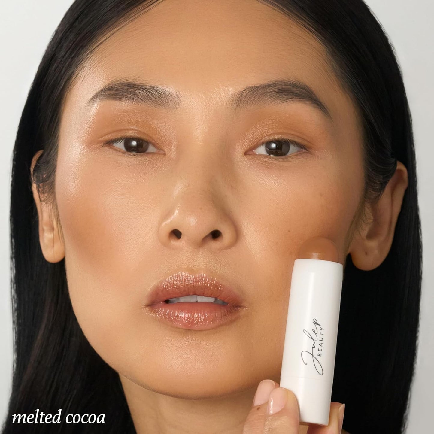 Skip The Brush Contour Duo - Cream to Powder Multi-Purpose Makeup Sticks - Pigmented, Buildable Color for Eyes, Cheeks, and Lips - Melted Cocoa + Golden Guava