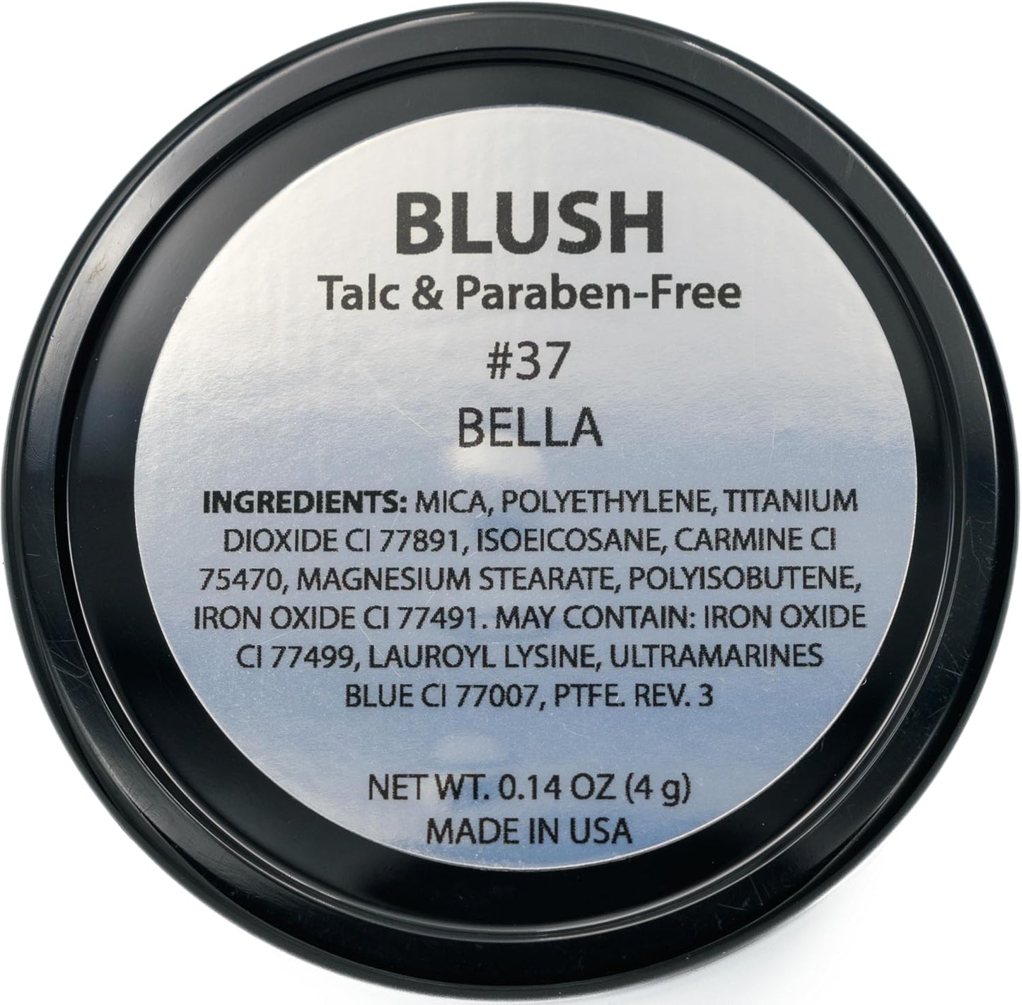 Bella Dark Red Rogue Pink Rouge Rosewood Blush Pressed Cheek Color Powder, Talc & Paraben Free, No Animal Testing & Cruelty Free