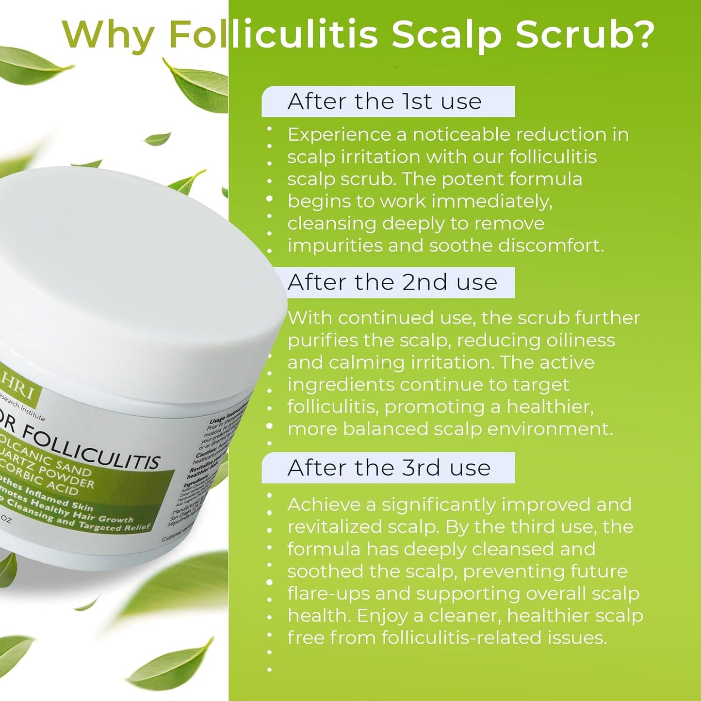 Anti Fungal Folliculitis Scalp Scrub Pre Shampoo for Seborrheic Dermatitis, Dandruff, Psoriasis, and Itchy Dry Scalp Relief