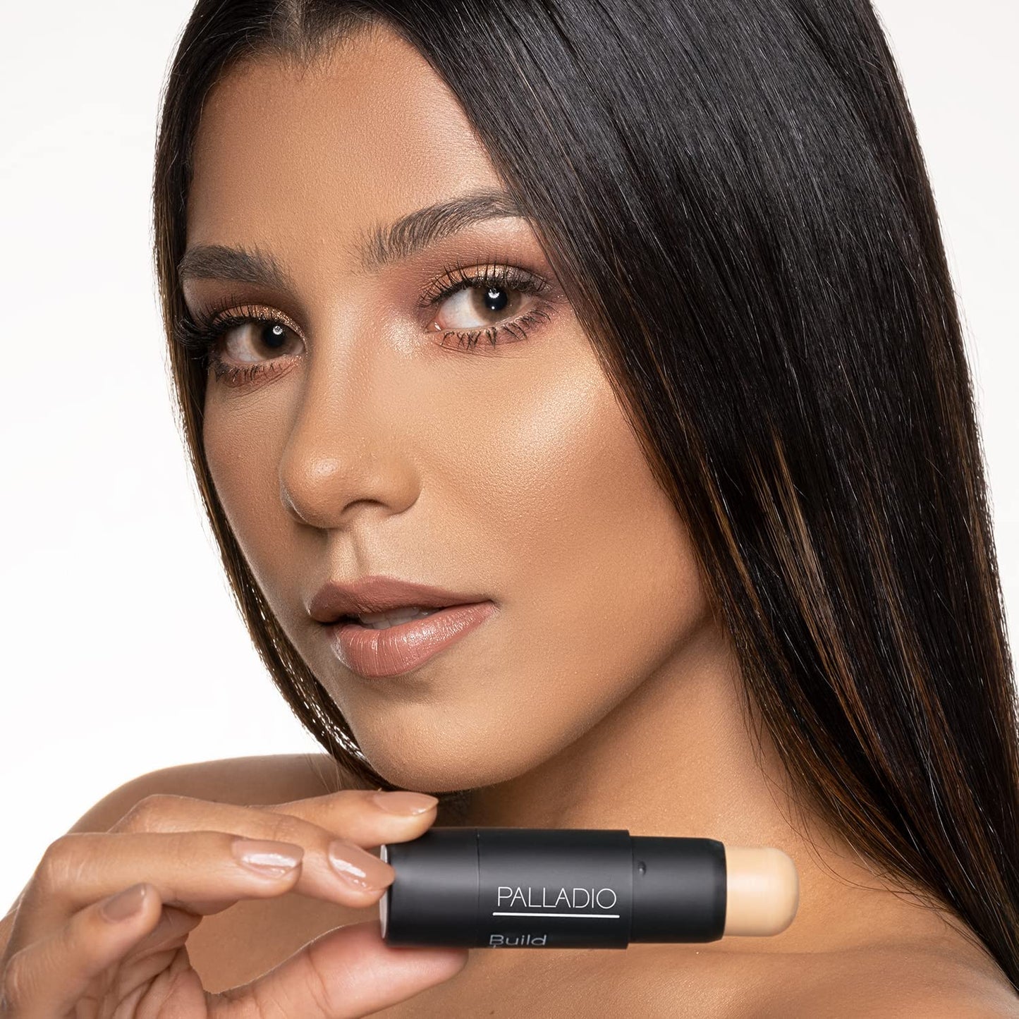 Palladio BUILD + BLEND Foundation Stick, Contour Stick for Face, Professional Makeup for Perfect Look, 0.25 Ounce (Golden Honey)