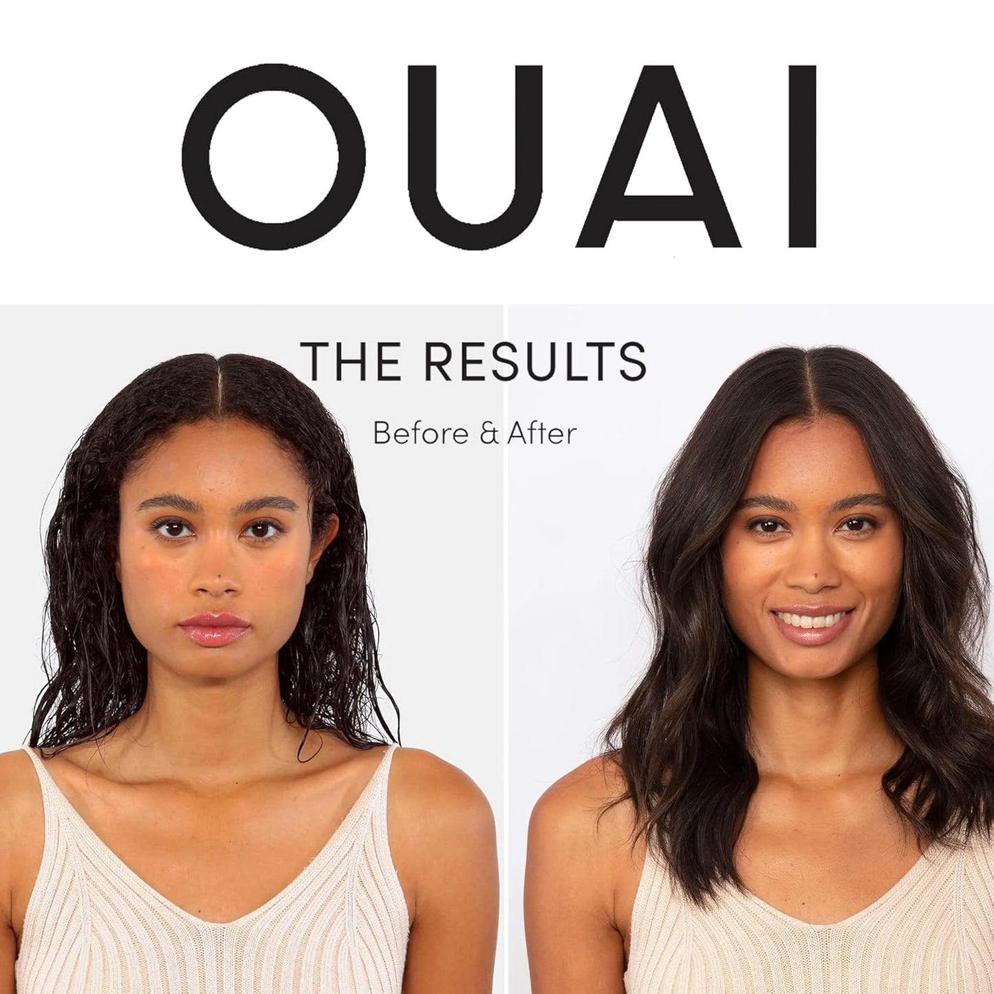 OUAI Wave Spray Travel Size - Coconut Oil & Rice Protein Texturizing Mist for Beach Waves, Volume & Shine - Paraben-Free, Safe for Color & Keratin-Treated Hair (1.7 fl oz)