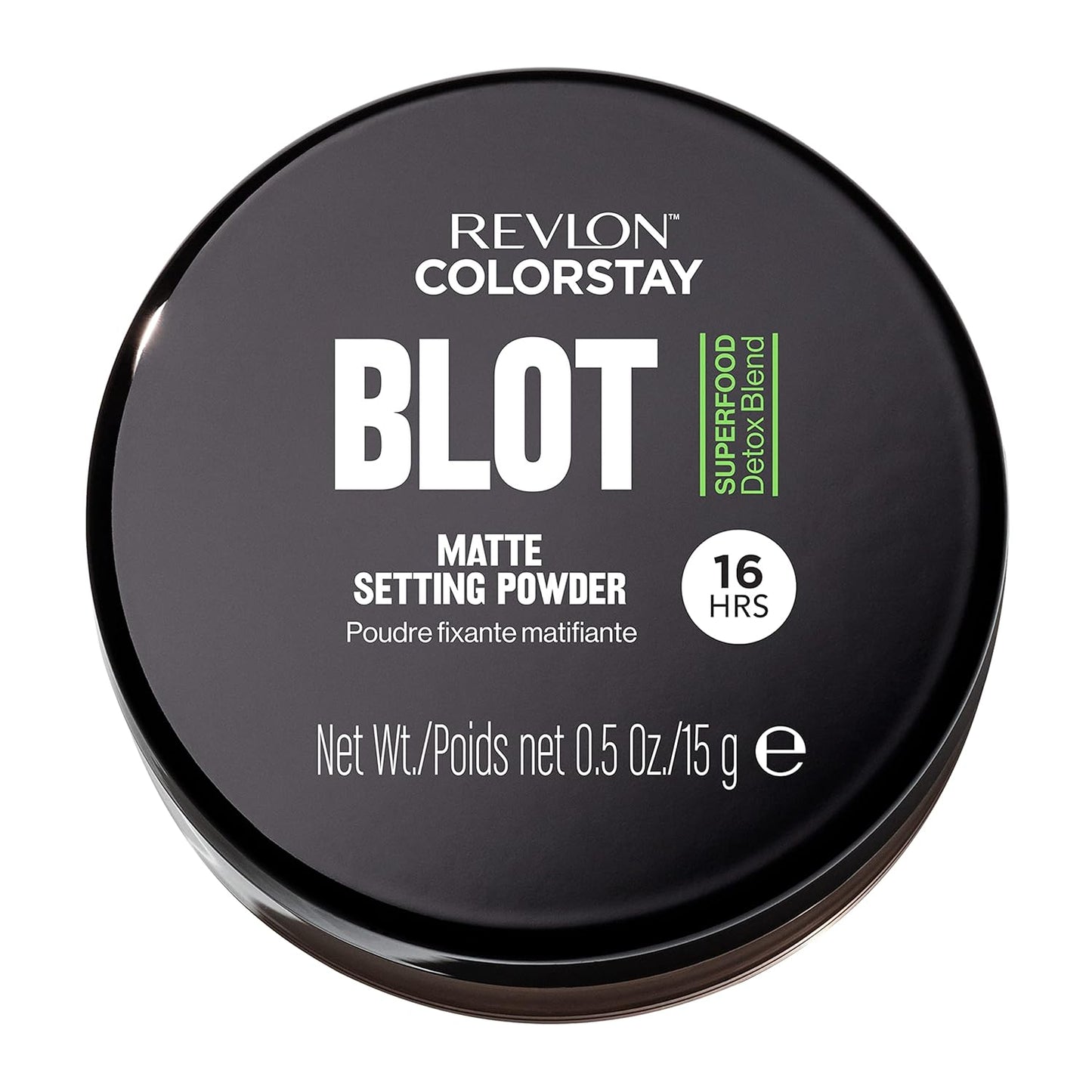 Revlon ColorStay Blot Face Makeup Setting Powder, Mattifying, Blurring & Oil Absorbing, Absorbs Sebum, Blurs Imperfections and Reduces Pore Appearance, 0.5 Oz