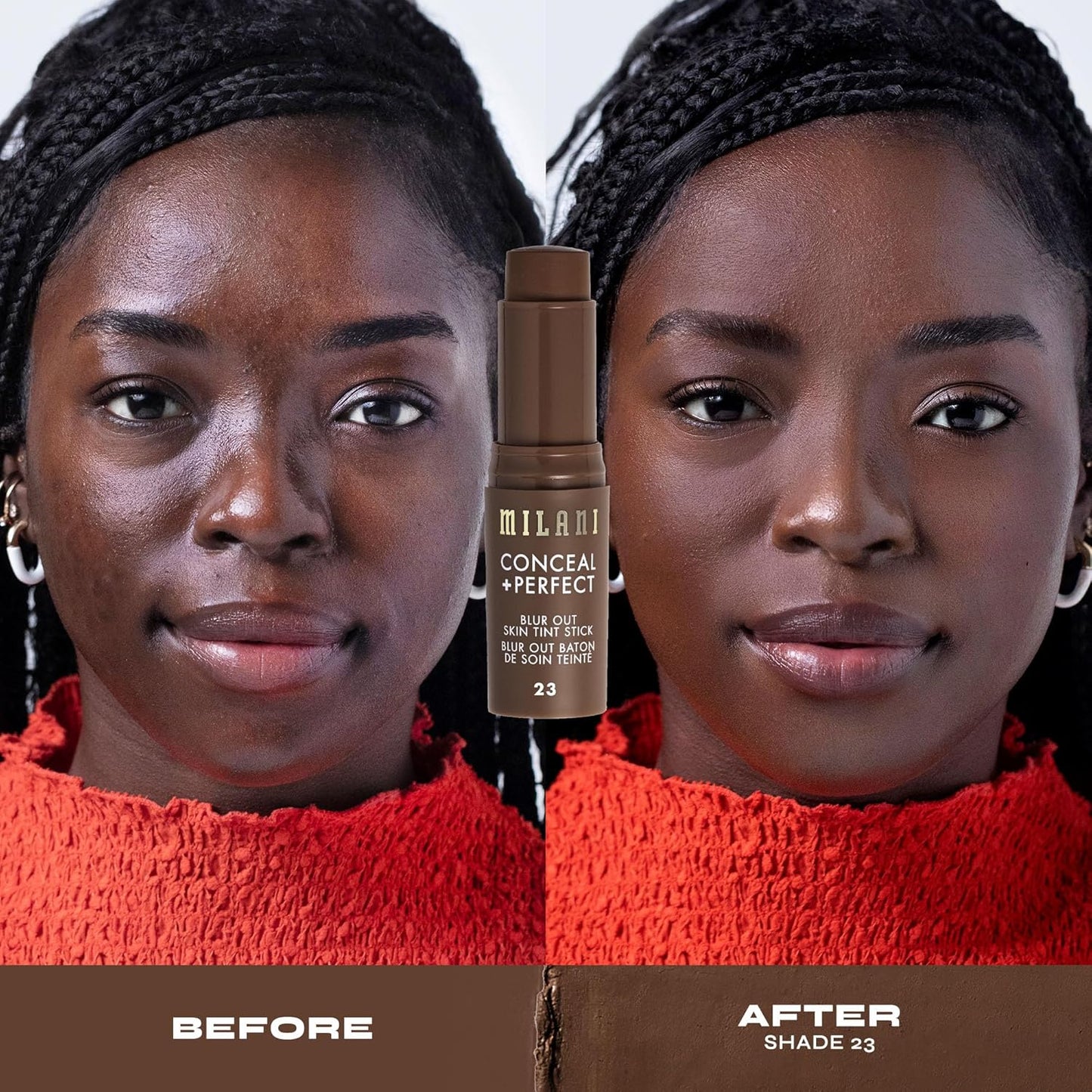 Milani Conceal + Perfect - Skin Tint Stick, Blur Out Tinted Moisturizer Makeup, Shade 023