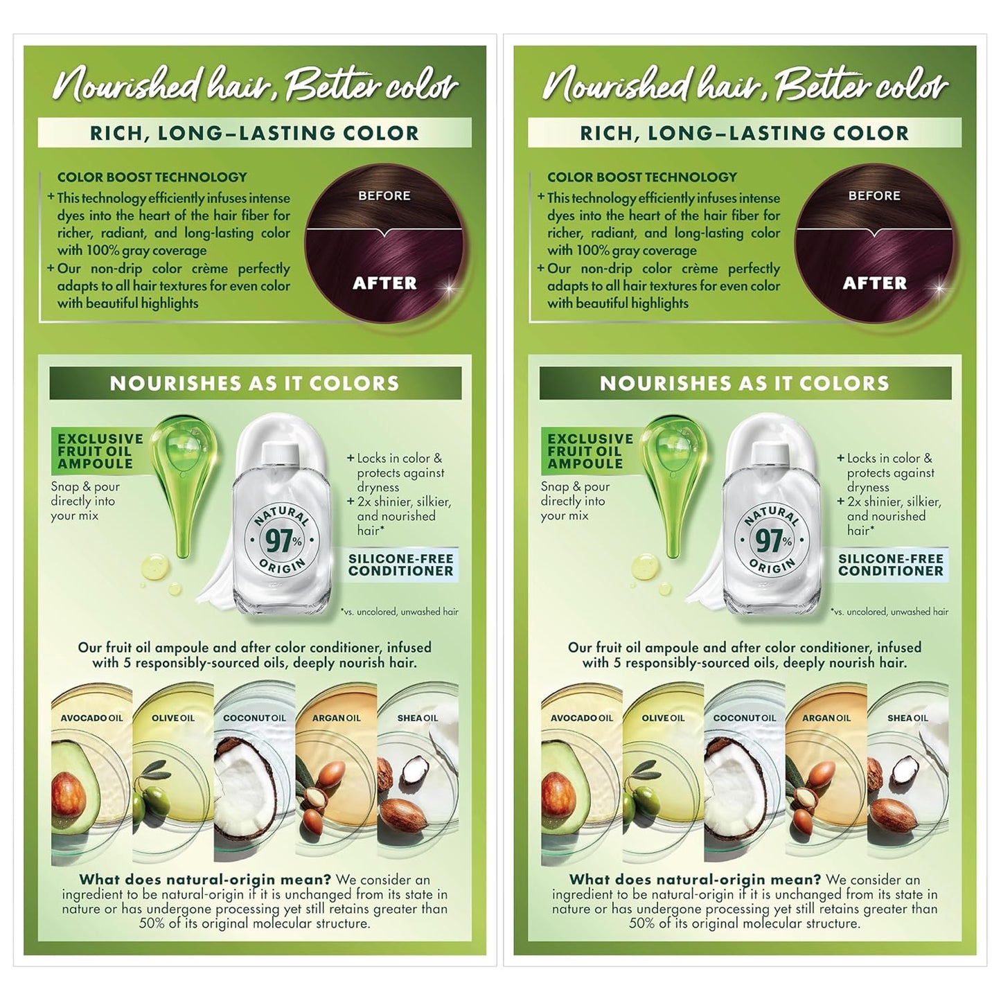 Garnier Hair Color Nutrisse Nourishing Creme, 362 Darkest Berry Burgundy (Raspberry Jam) Red Permanent Hair Dye, 2 Count (Packaging May Vary)